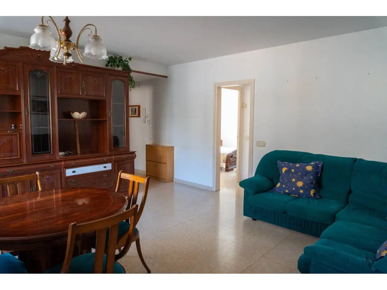 Sala de estar de Piso en venta en Sant Martí de Tous con Calefacción y Amueblado