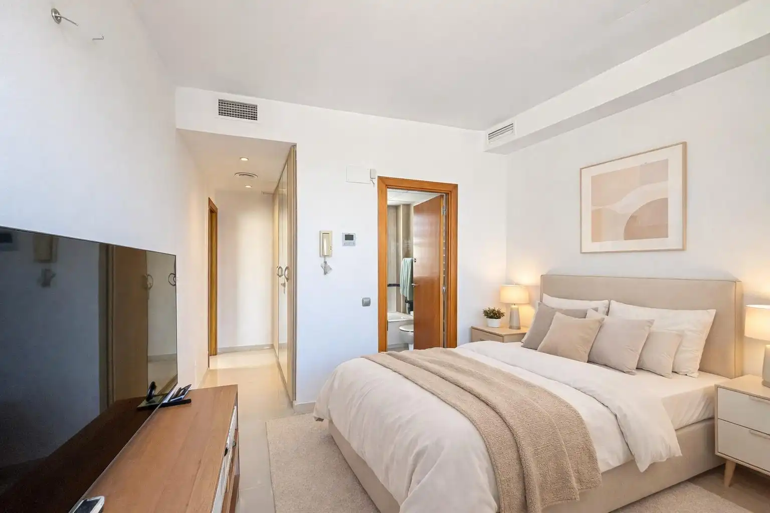 Schlafzimmer von Wohnung zum Verkauf in Sant Pere de Ribes mit Klimaanlage, Heizung und Terrasse