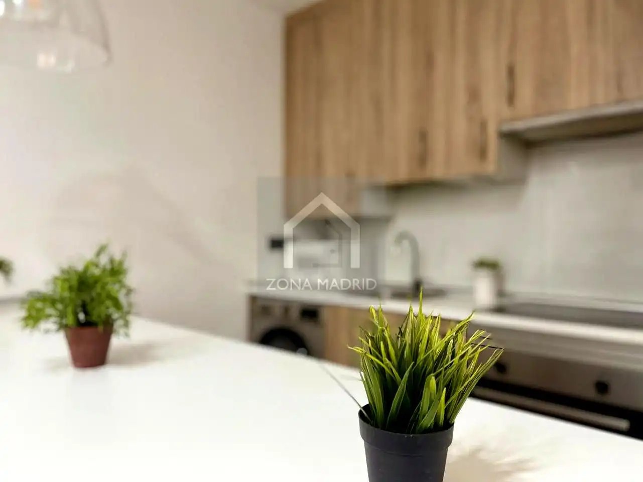 Cocina de Piso de alquiler en Madrid con Aire acondicionado y Amueblado