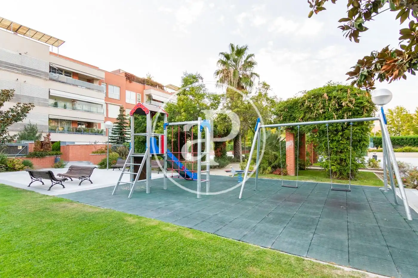 Garten von Wohnung zur Miete in Pozuelo de Alarcón mit Klimaanlage, Heizung und Privatgarten