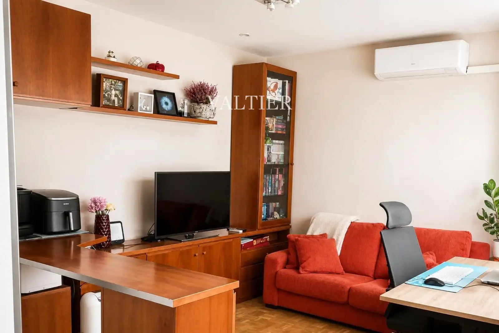 Sala de estar de Ático de alquiler en  Madrid Capital con Aire acondicionado y Amueblado