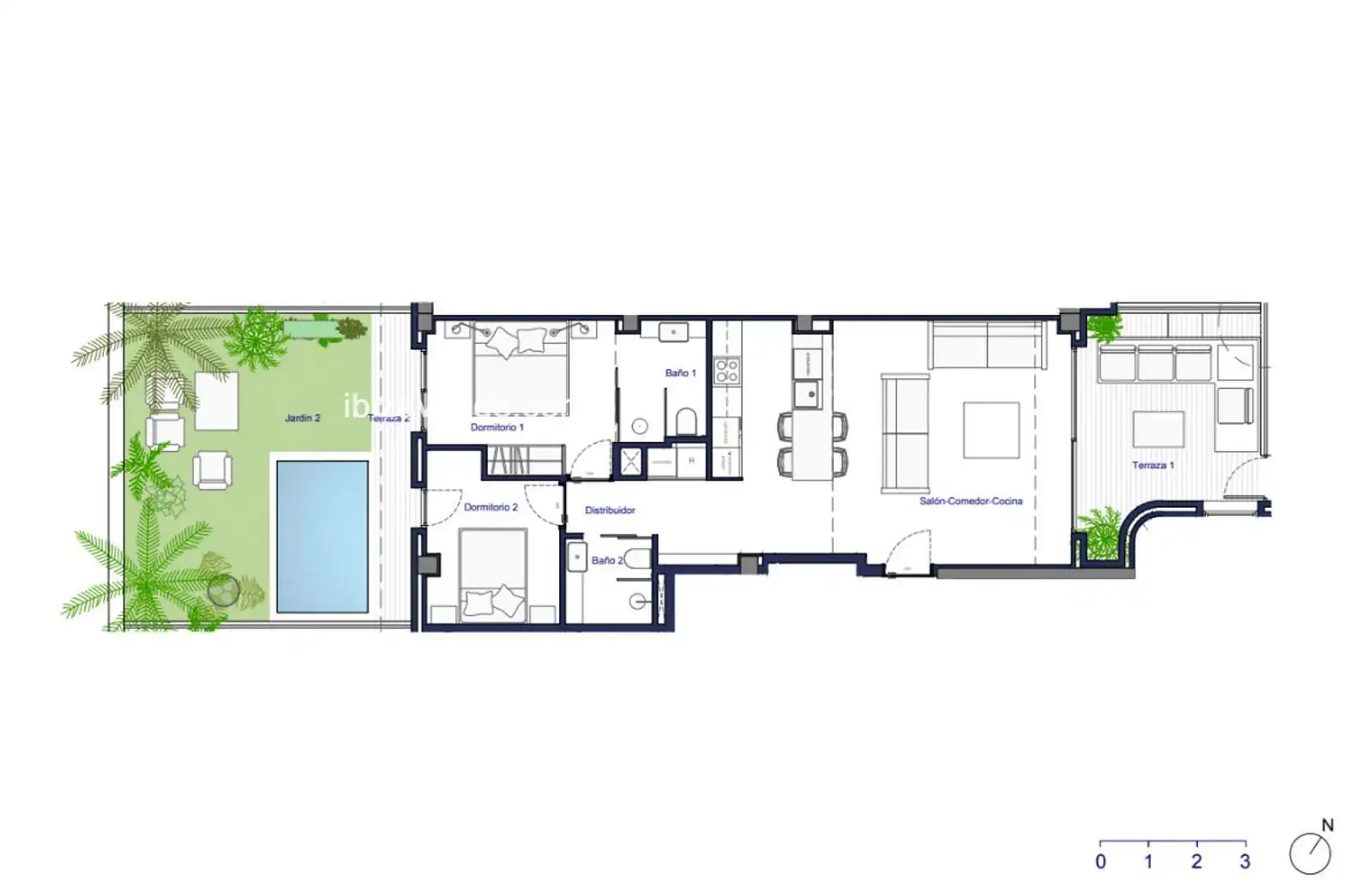 Wohnung mit Pool zum Verkauf in Joaquin Gadea, imagen 25