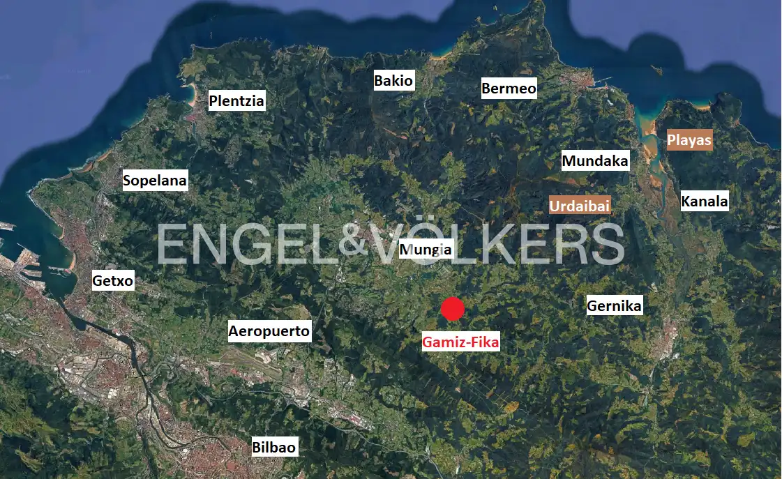 Einfamilien-Reihenhaus zum Verkauf in Gamiz-Fika mit Heizung, Privatgarten und Terrasse