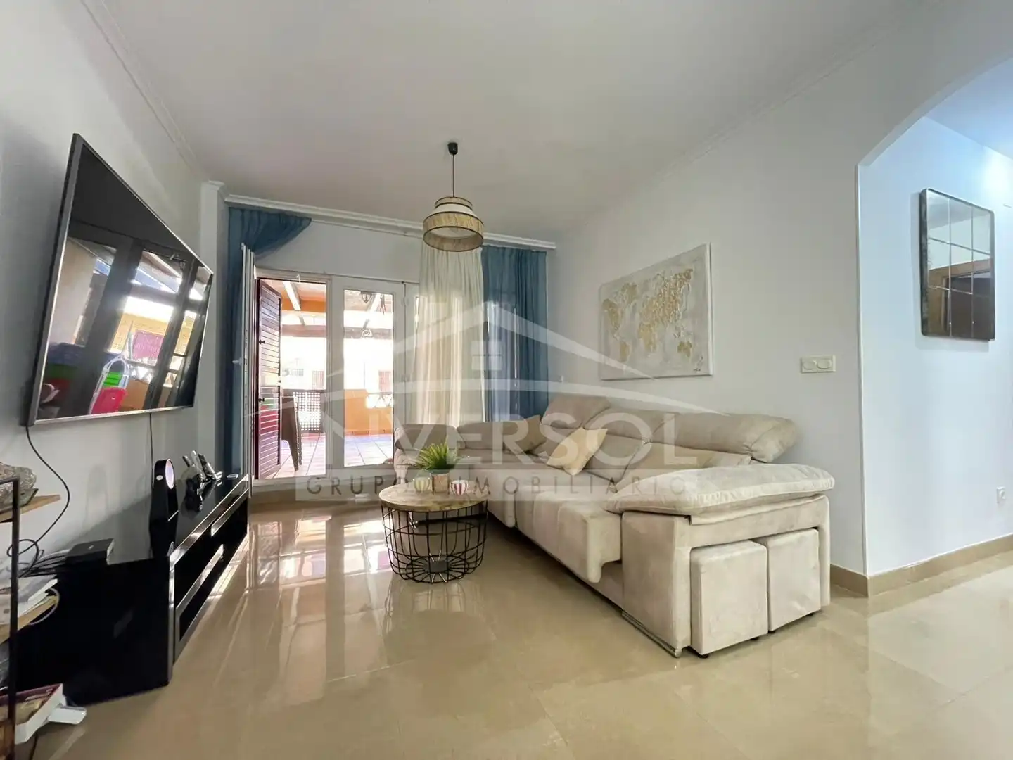 Sala de estar de Planta baja en venta en El Ejido con Aire acondicionado, Calefacción y Parquet