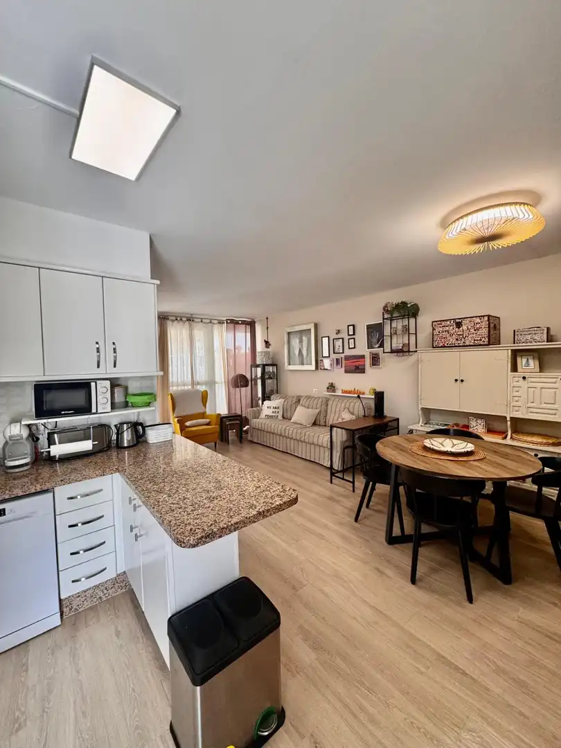 Sala de estar de Piso en venta en Arona con Jardín privado, Terraza y Amueblado
