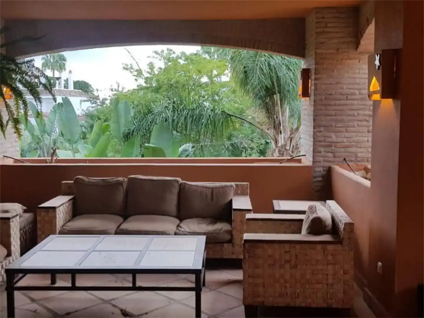 Terrace of Flat for rent in Marbella  with Air Conditioner, Swimming Pool and Balcony