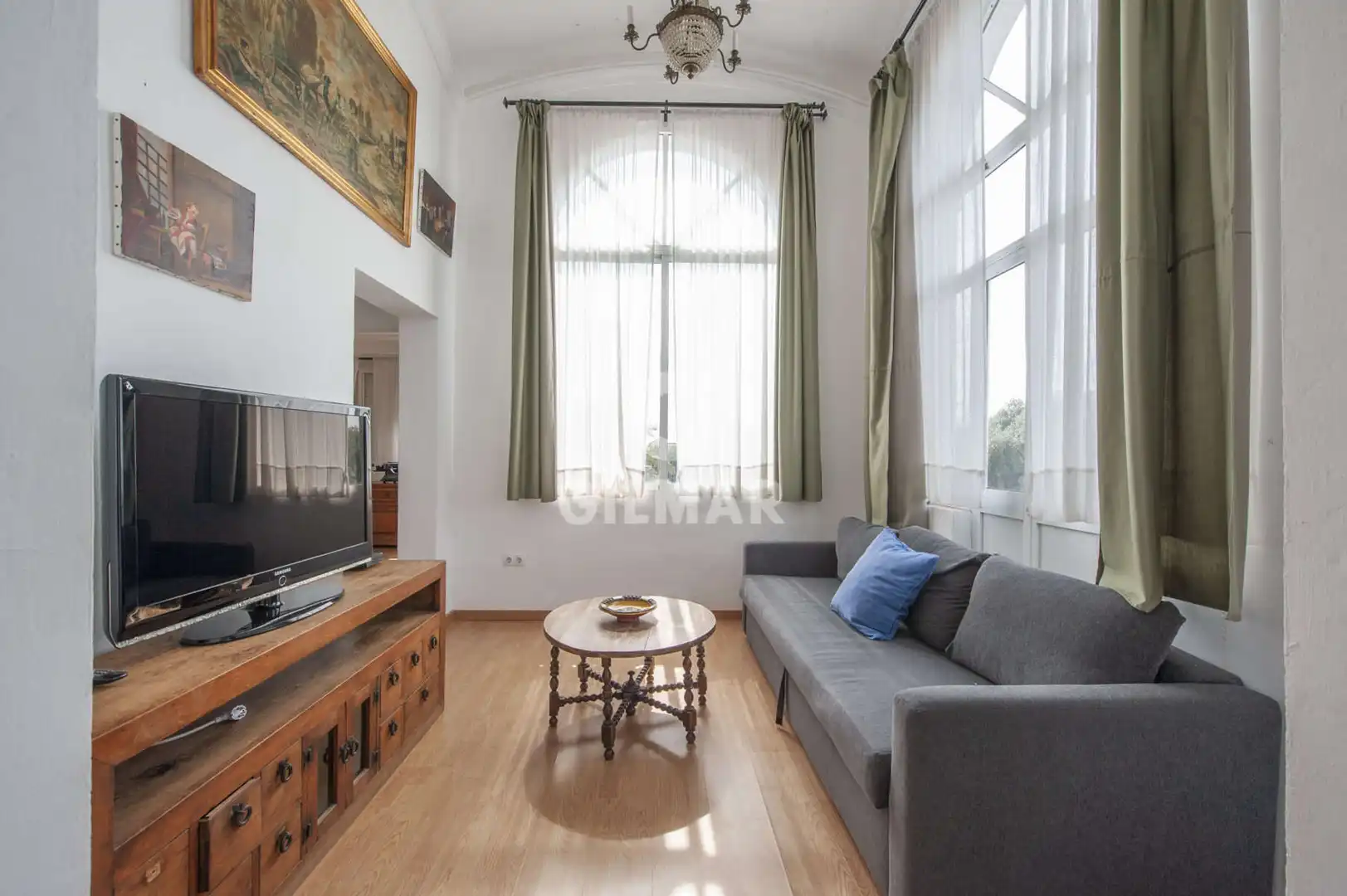 Living room of Houses for sale in Alcalá de Guadaira  with Heating, Swimming Pool and Furnished
