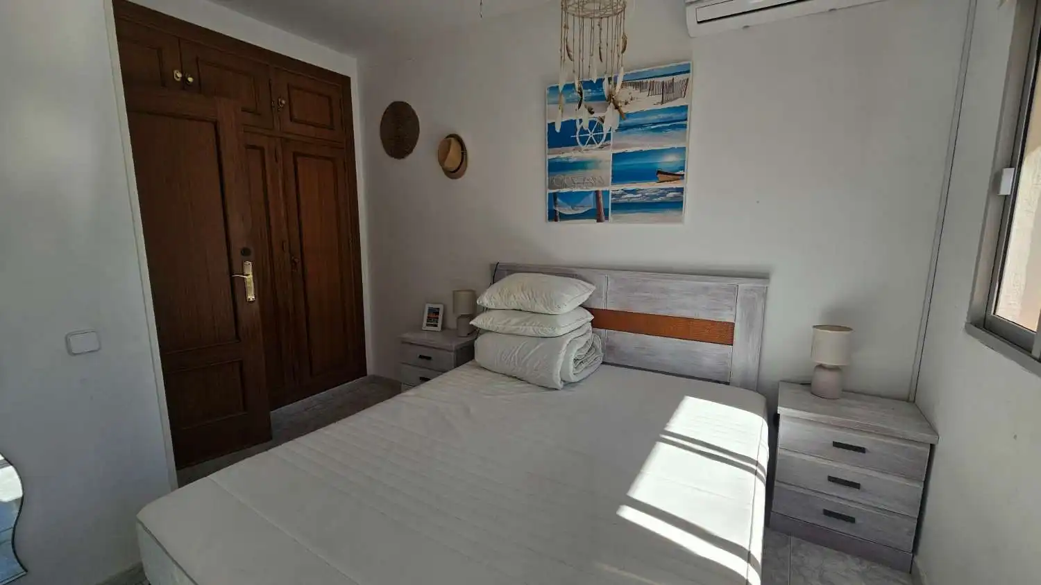 Dormitori de Apartament de lloguer en Torremolinos amb Aire condicionat, Calefacció i Terrassa