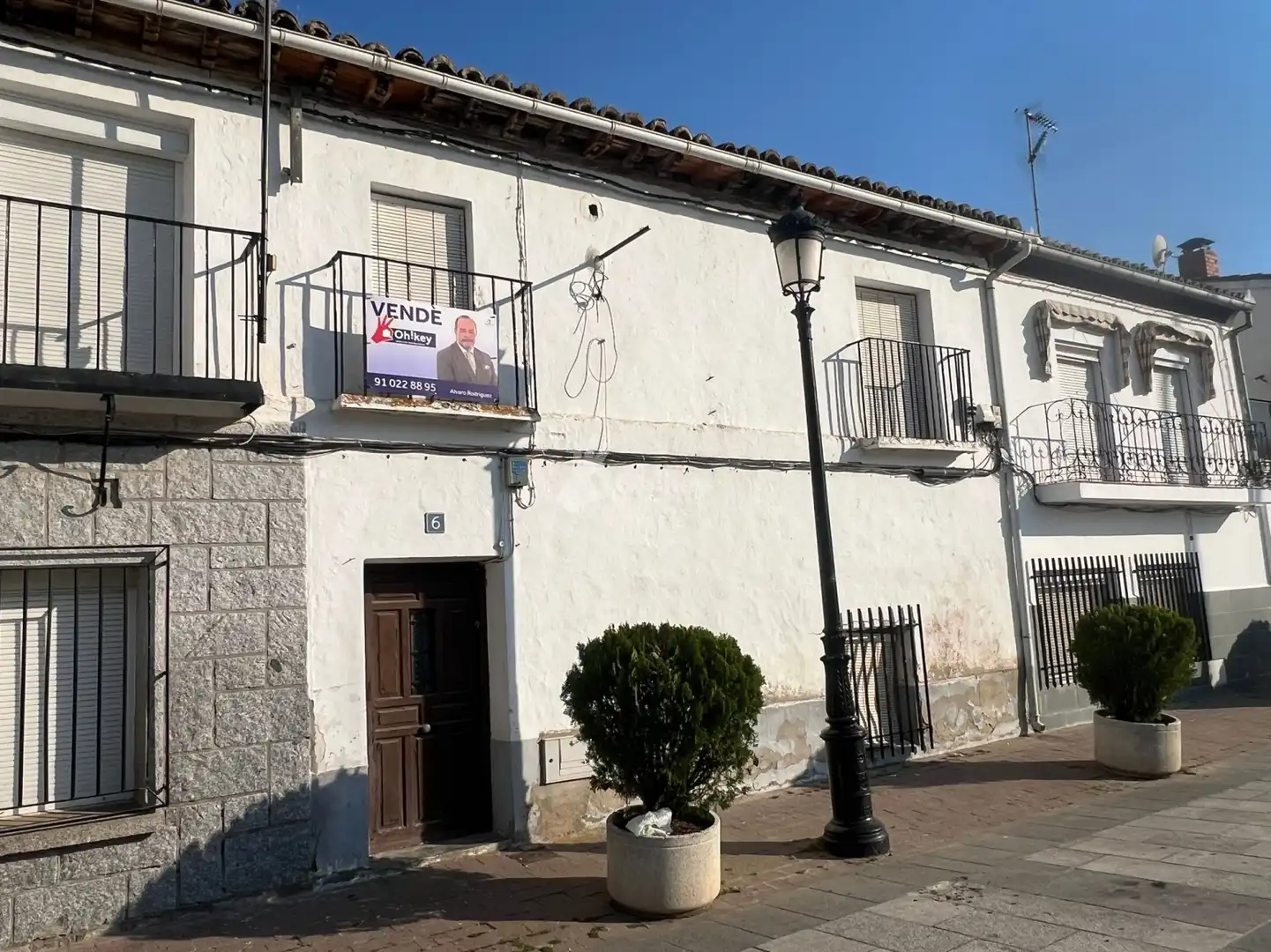 Vista exterior de Casa adosada en venta en Villamantilla con Balcón