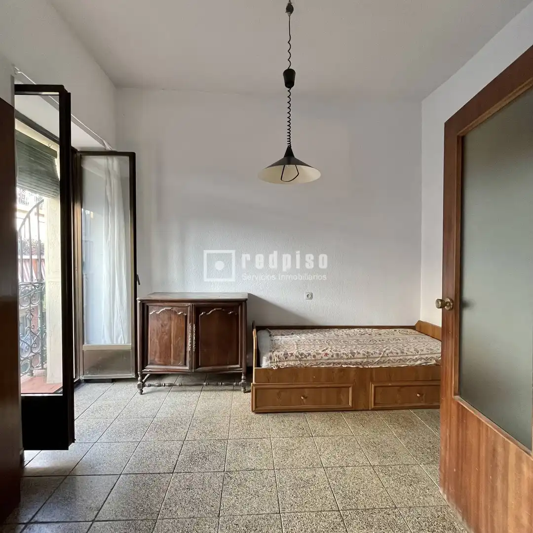 Bedroom of Flat for sale in Madrid  with Heating, Terrace and Furnished