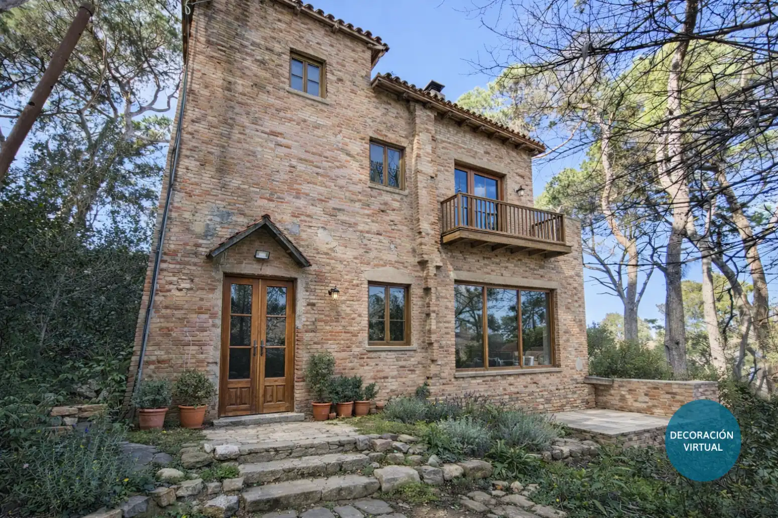 Vista exterior de Casa o chalet en venta en Sant Cugat del Vallès con Jardín privado