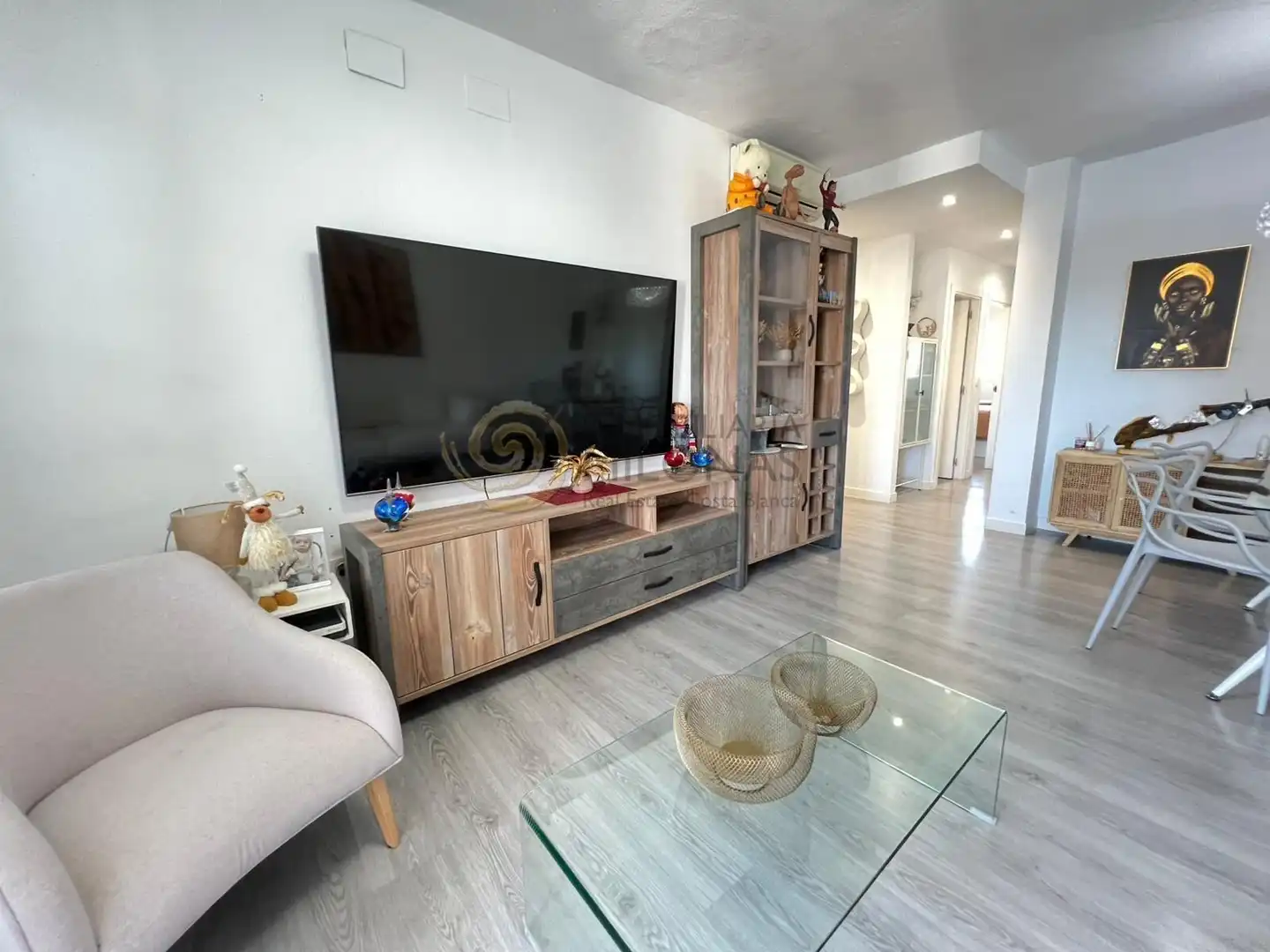 Sala d'estar de Àtic en venda en Villajoyosa / La Vila Joiosa amb Aire condicionat, Terrassa i Piscina comunitària