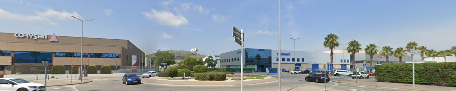 Vista exterior de Nave industrial de alquiler en Viladecans