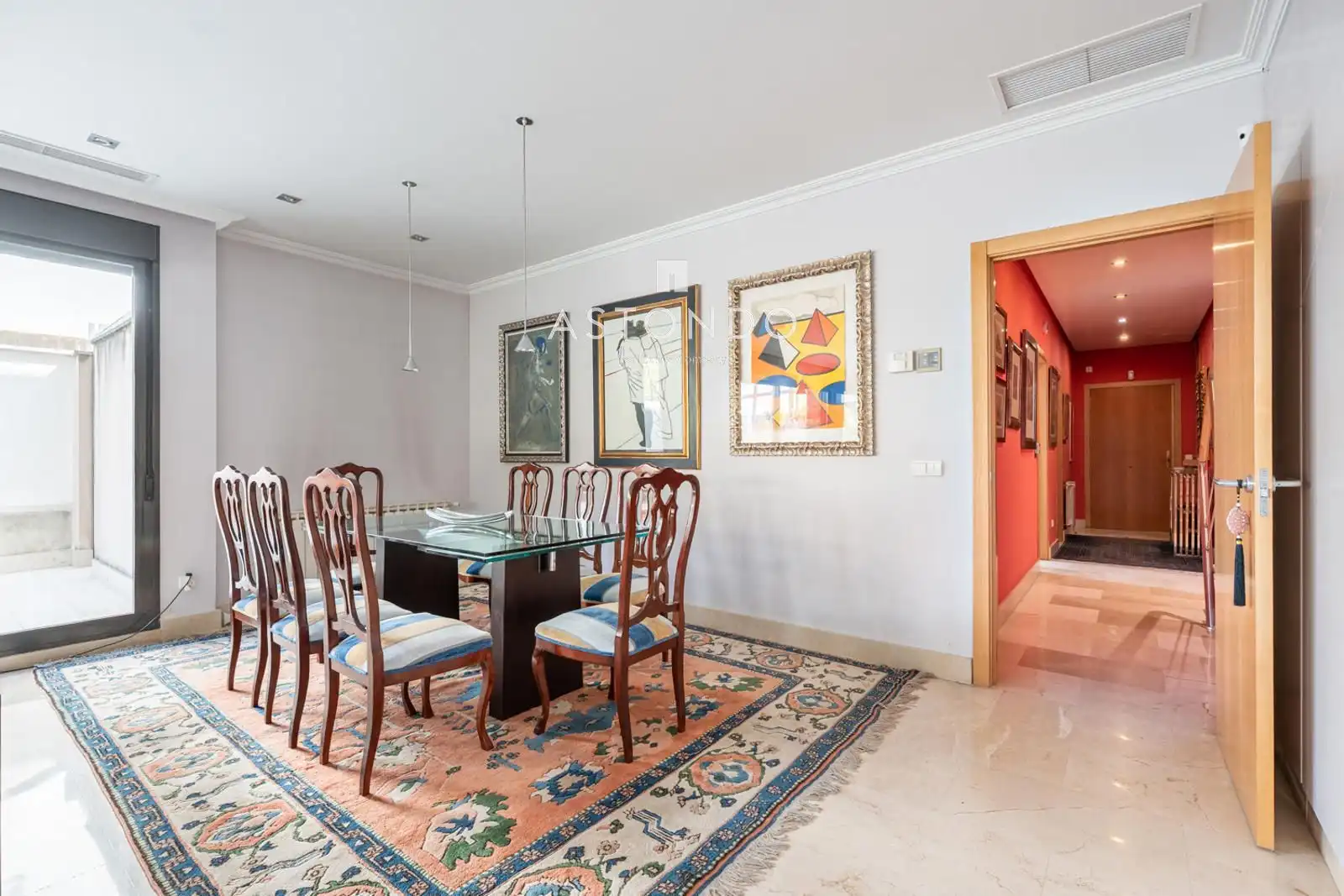 Comedor de Casa adosada en venta en Madrid con Aire acondicionado, Calefacción y Parquet