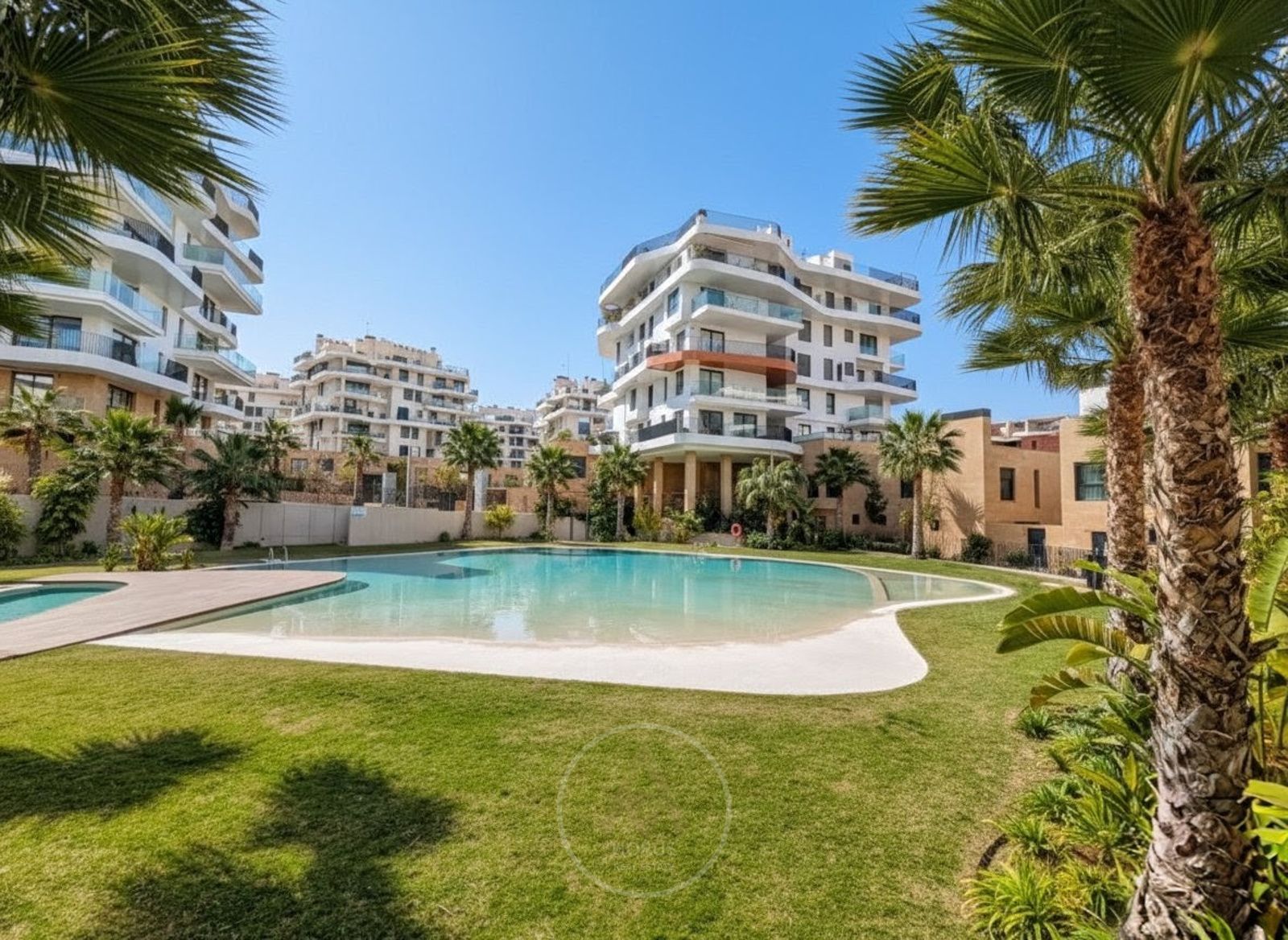 Piscina de Dúplex de alquiler en Villajoyosa / La Vila Joiosa con Aire acondicionado, Calefacción y Jardín privado