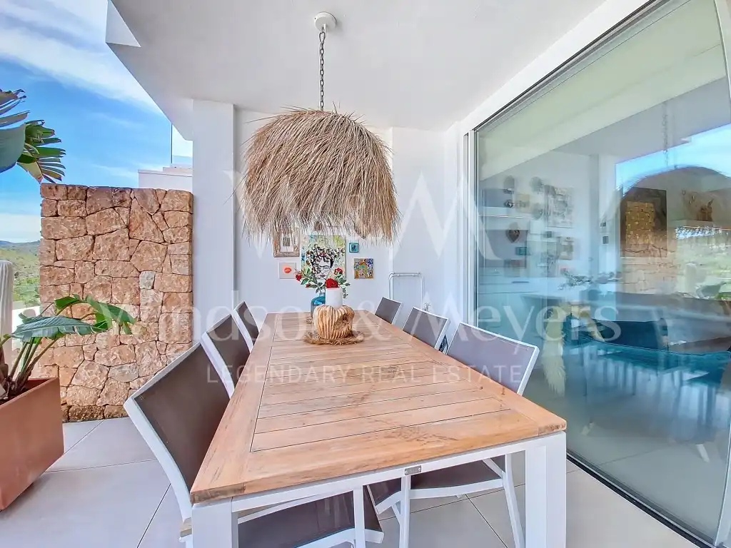 Terrace of Flat for sale in Sant Josep de sa Talaia  with Air Conditioner, Furnished and Oven