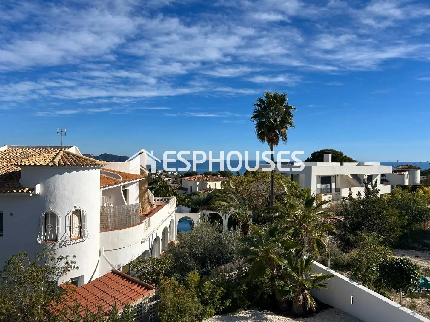Exterior view of Houses for sale in Benissa  with Air Conditioner, Terrace and Swimming Pool