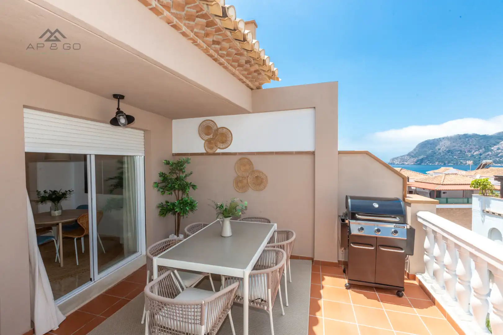 Terrasse von Dachboden zur Miete in Almuñécar mit Klimaanlage, Terrasse und Möbliert