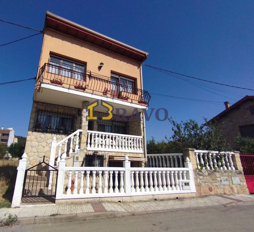 Vista exterior de Casa o xalet en venda en Trespaderne amb Calefacció i Moblat
