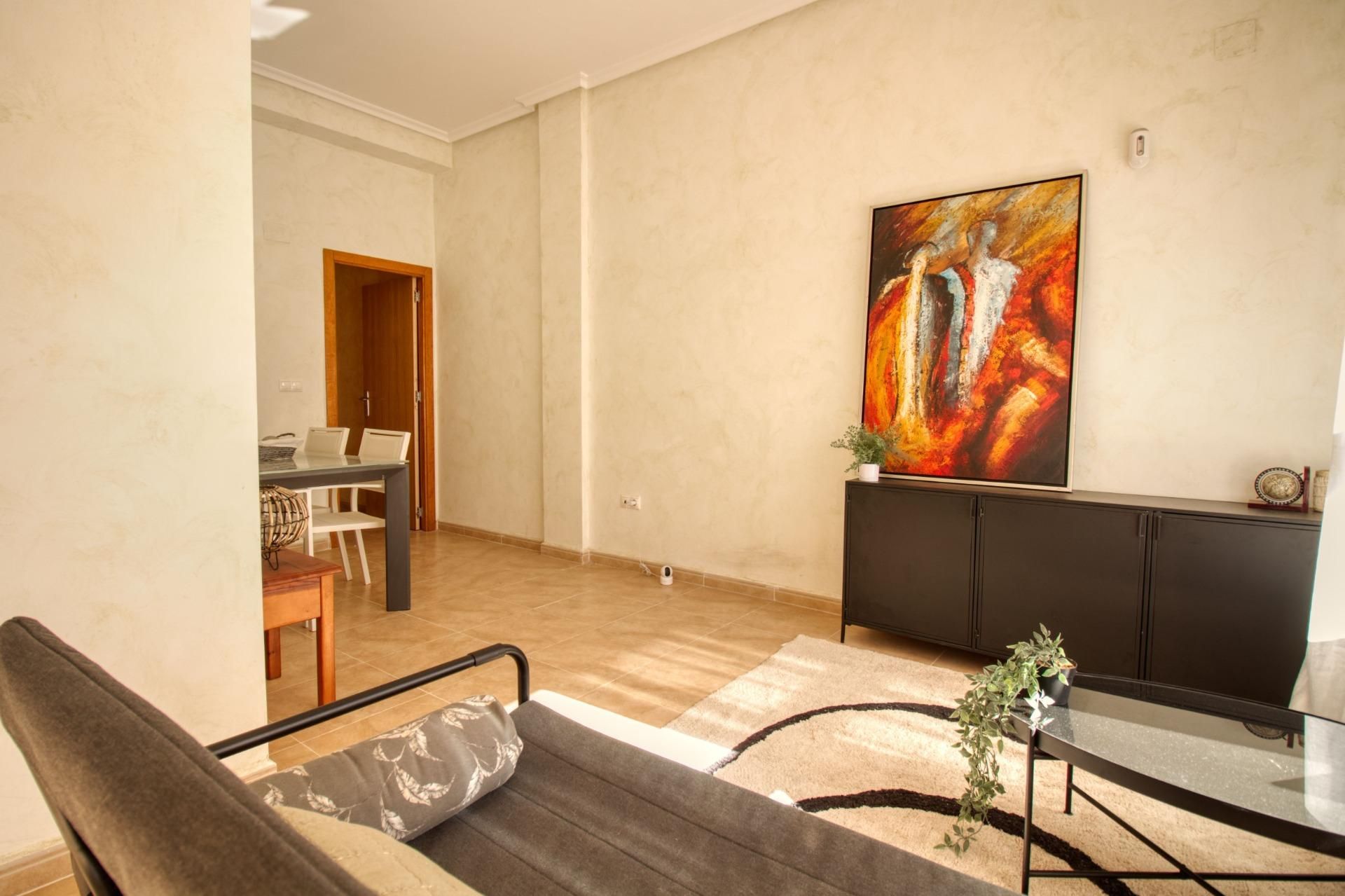 Sala d'estar de Casa adosada en venda en Abanilla amb Aire condicionat, Terrassa i Alarma