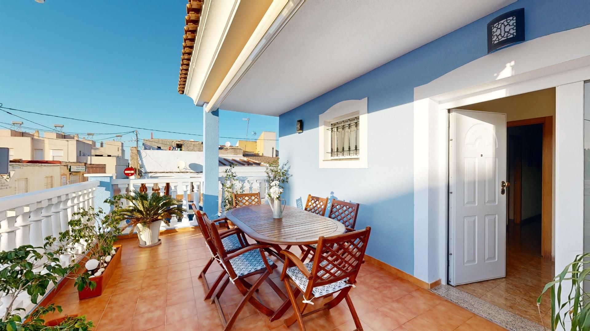 Terrace of Single-family semi-detached for sale in Cartagena  with Air Conditioner, Heating and Private garden