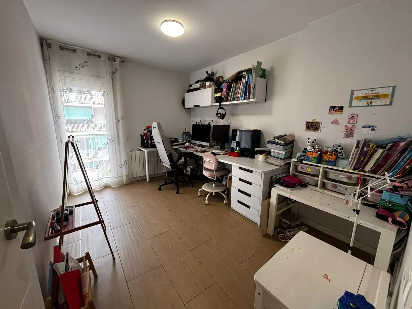 Schlafzimmer von Wohnung zum Verkauf in Badalona mit Klimaanlage, Heizung und Parkett