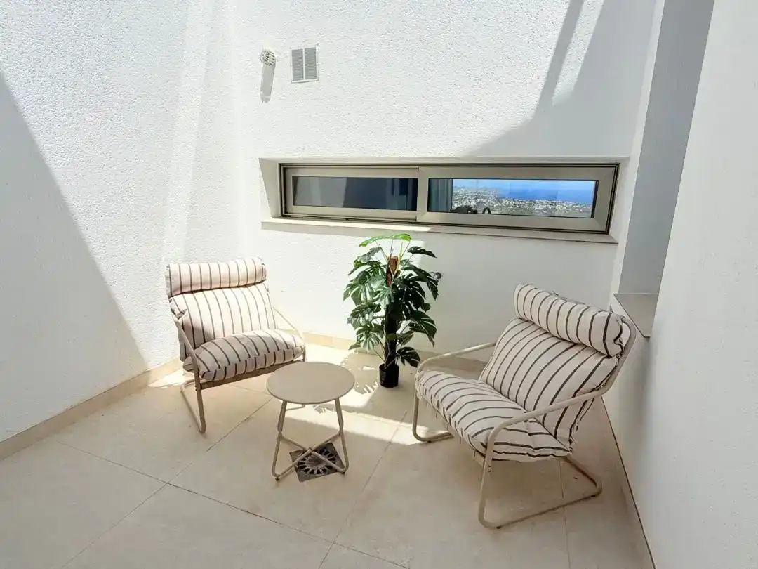 Terrassa de Casa adosada en venda en Calpe / Calp amb Aire condicionat, Piscina i Balcó