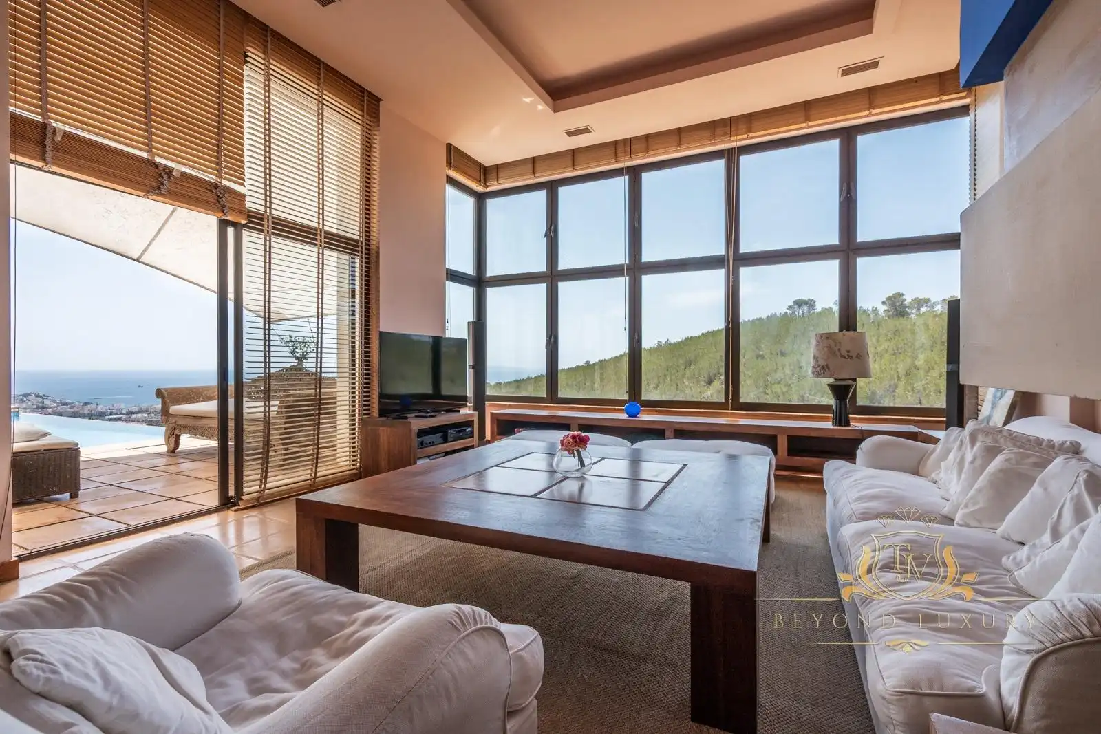 Living room of Houses for sale in Eivissa  with Air Conditioner, Private garden and Terrace