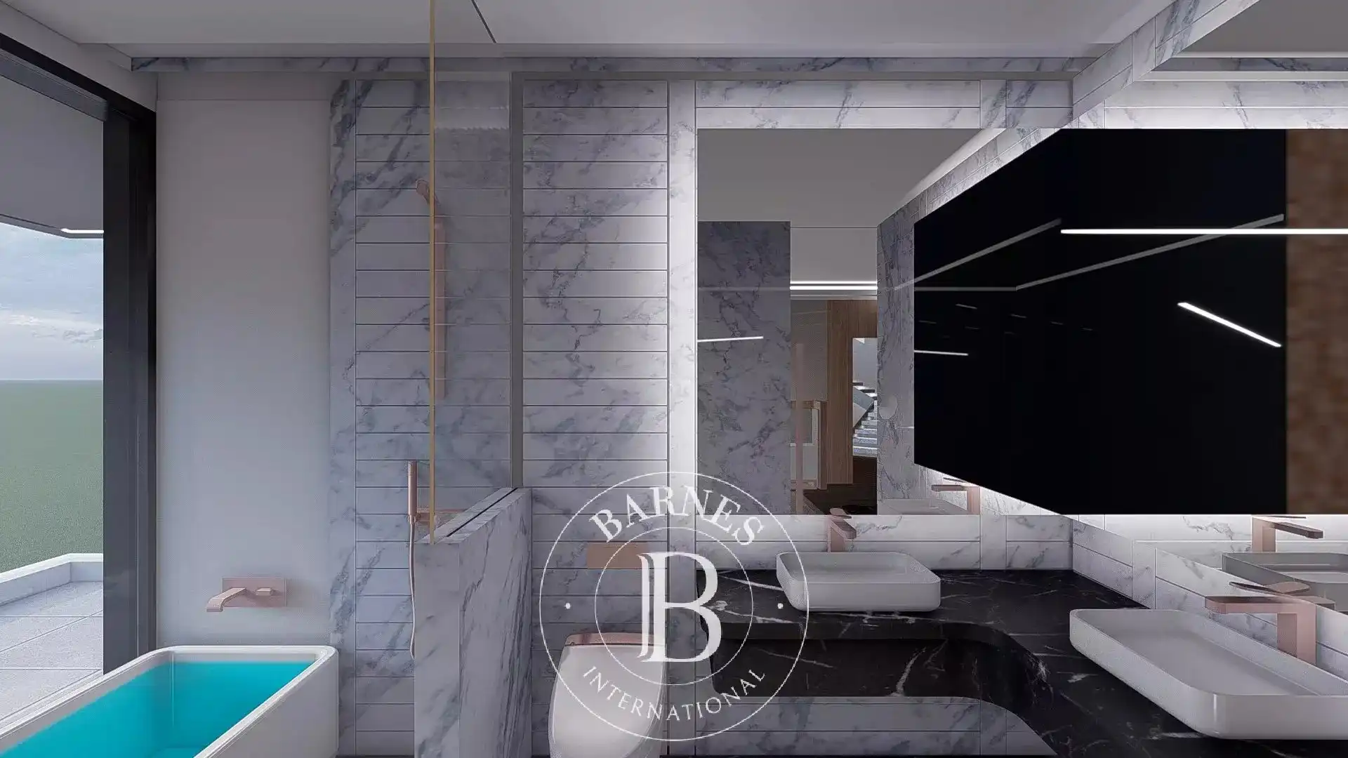 Baño de Casa o chalet en venta en Mataró con Aire acondicionado, Calefacción y Jardín privado