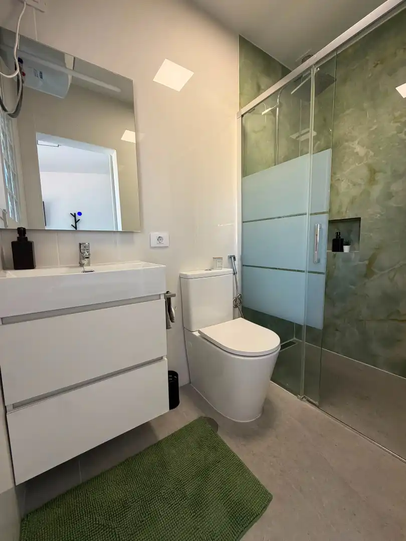 Bathroom of Flat for rent in Adeje  with Air Conditioner, Furnished and Washing machine
