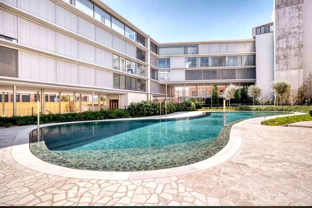 Swimming pool of Apartments for rent in Madrid  with Air Conditioner, Heating and Storage room