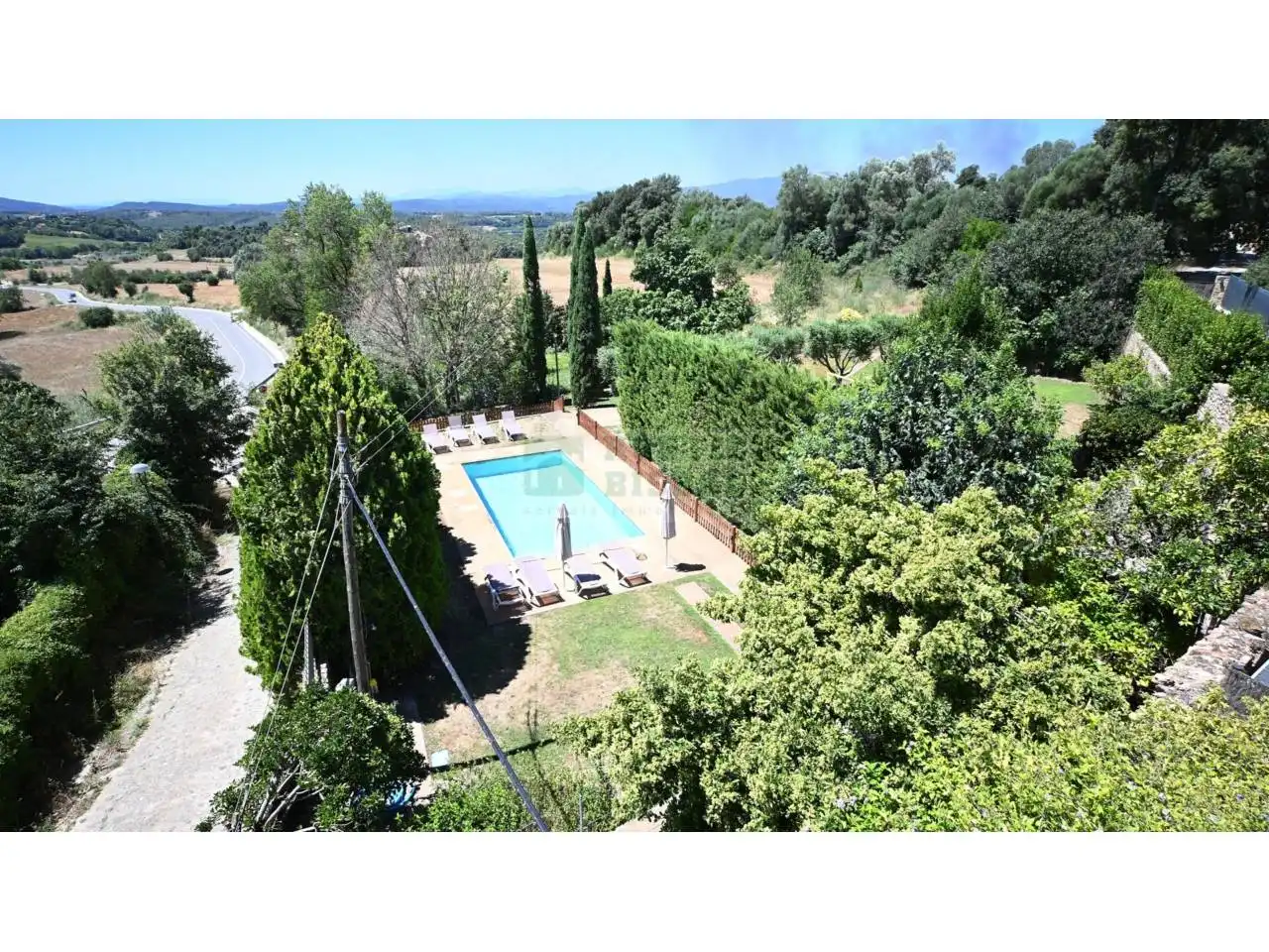 Garten von Country house zur Miete in Vilademuls mit Klimaanlage, Heizung und Privatgarten
