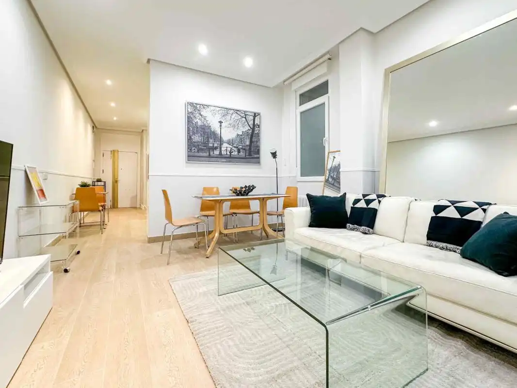 Sala de estar de Planta baja de alquiler en Madrid con Calefacción y Amueblado