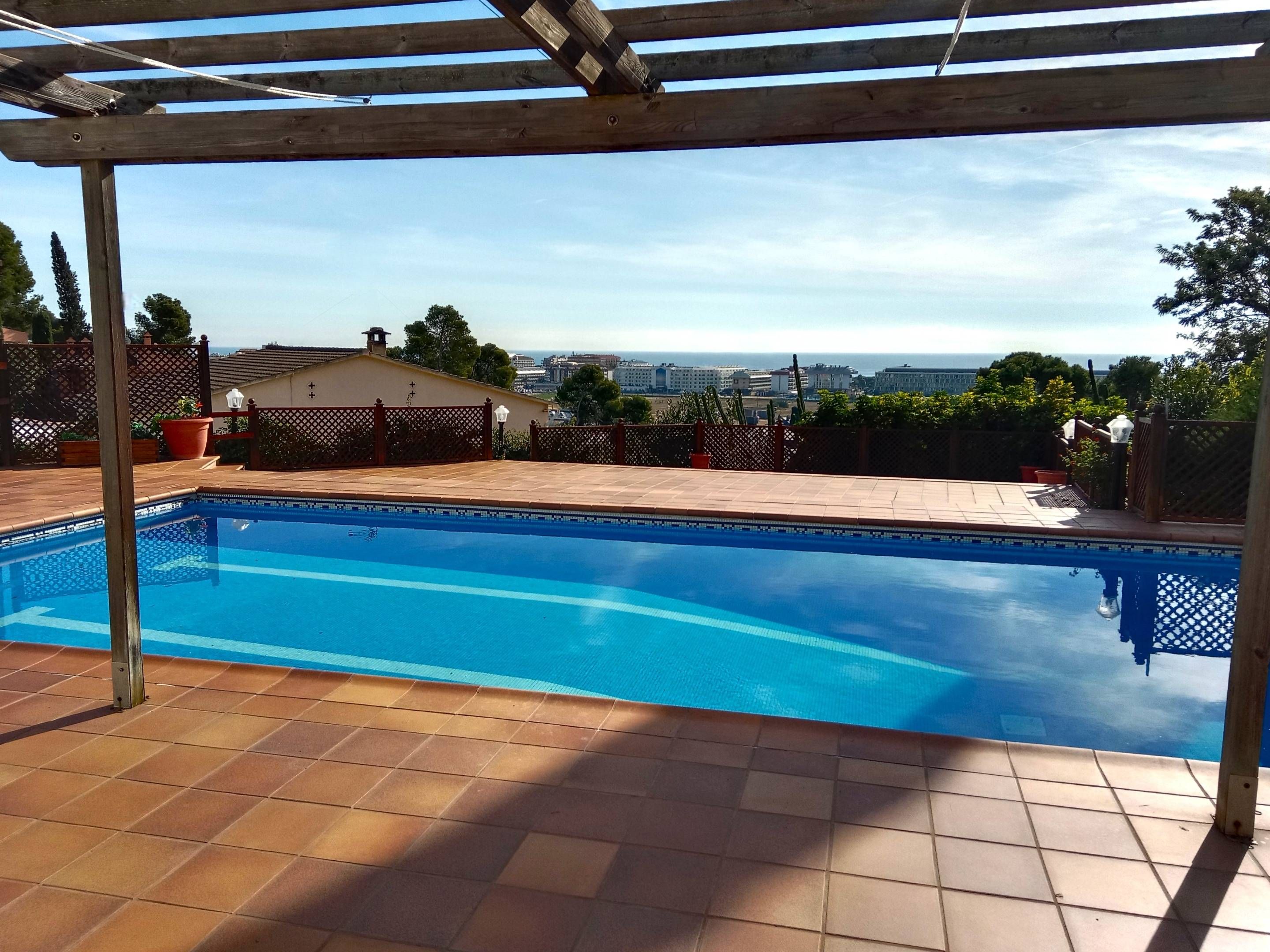 Piscina de Casa o chalet en venta en Santa Susanna con Aire acondicionado, Parquet y Piscina