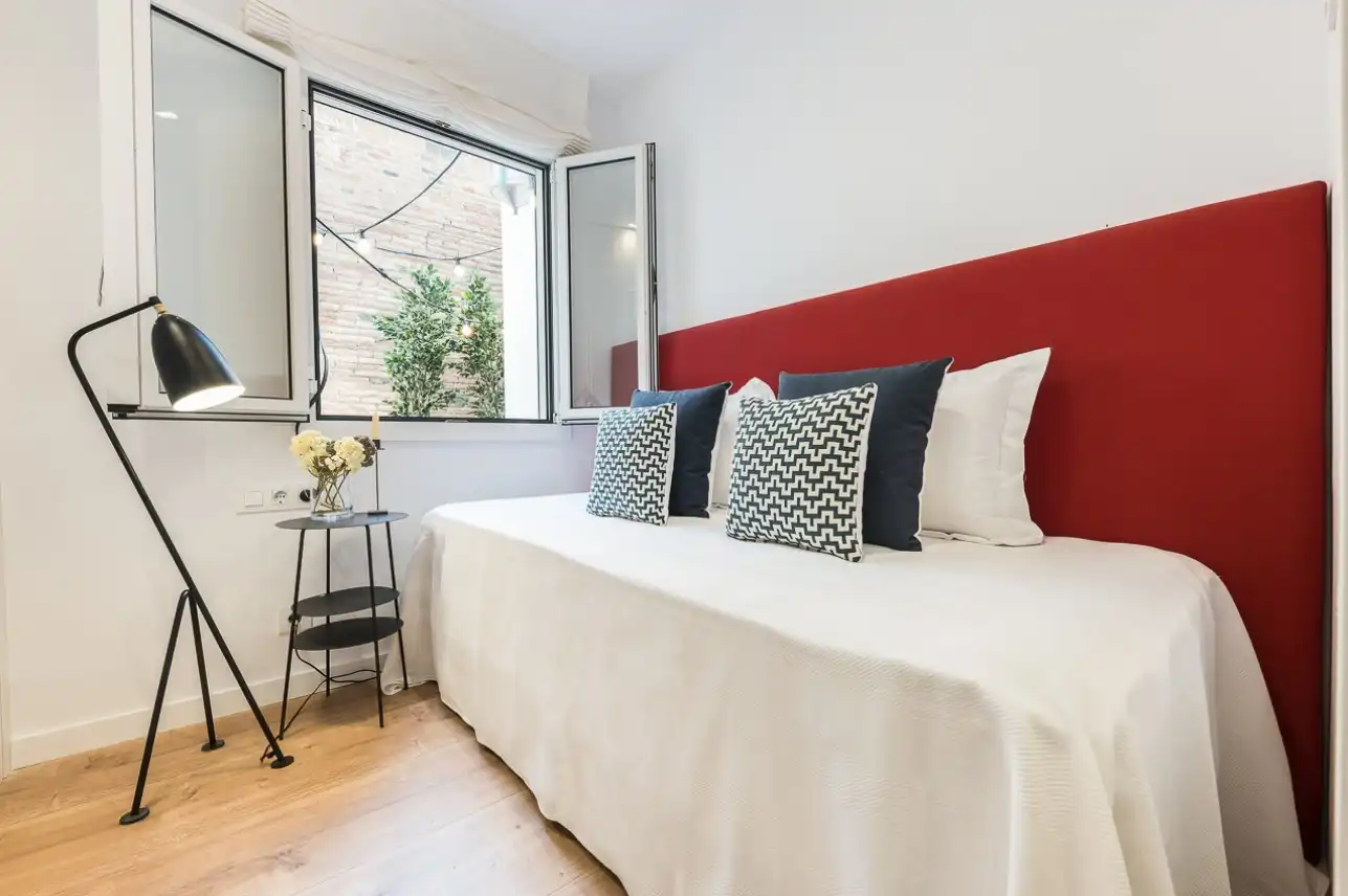 Bedroom of Apartments for rent in Barcelona  with Air Conditioner, Furnished and Oven
