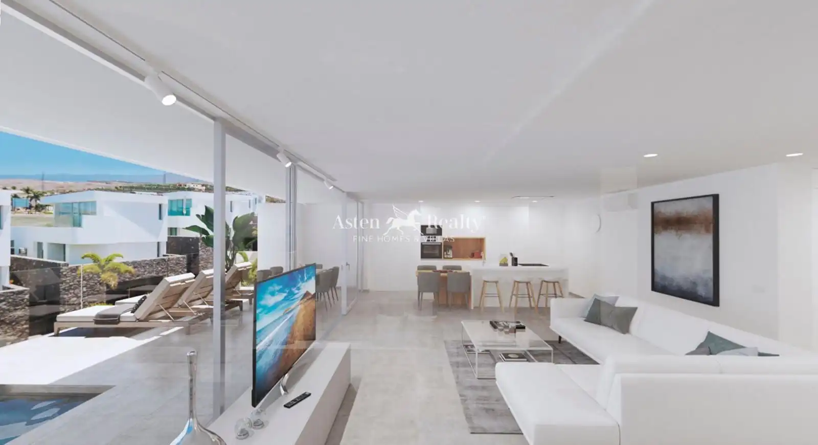 Living room of Houses for sale in Adeje  with Air Conditioner, Heating and Private garden