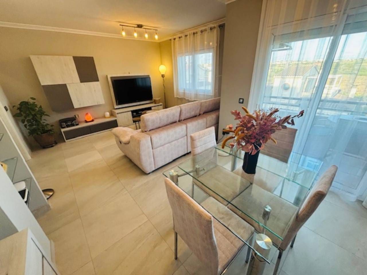 Living room of Duplex for sale in Cubelles  with Air Conditioner, Terrace and Storage room