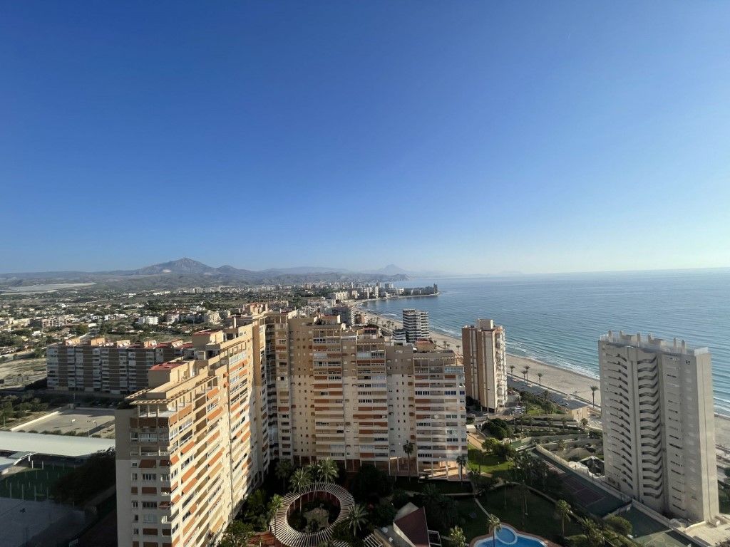 Exterior view of Flat for sale in El Campello  with Air Conditioner, Terrace and Swimming Pool