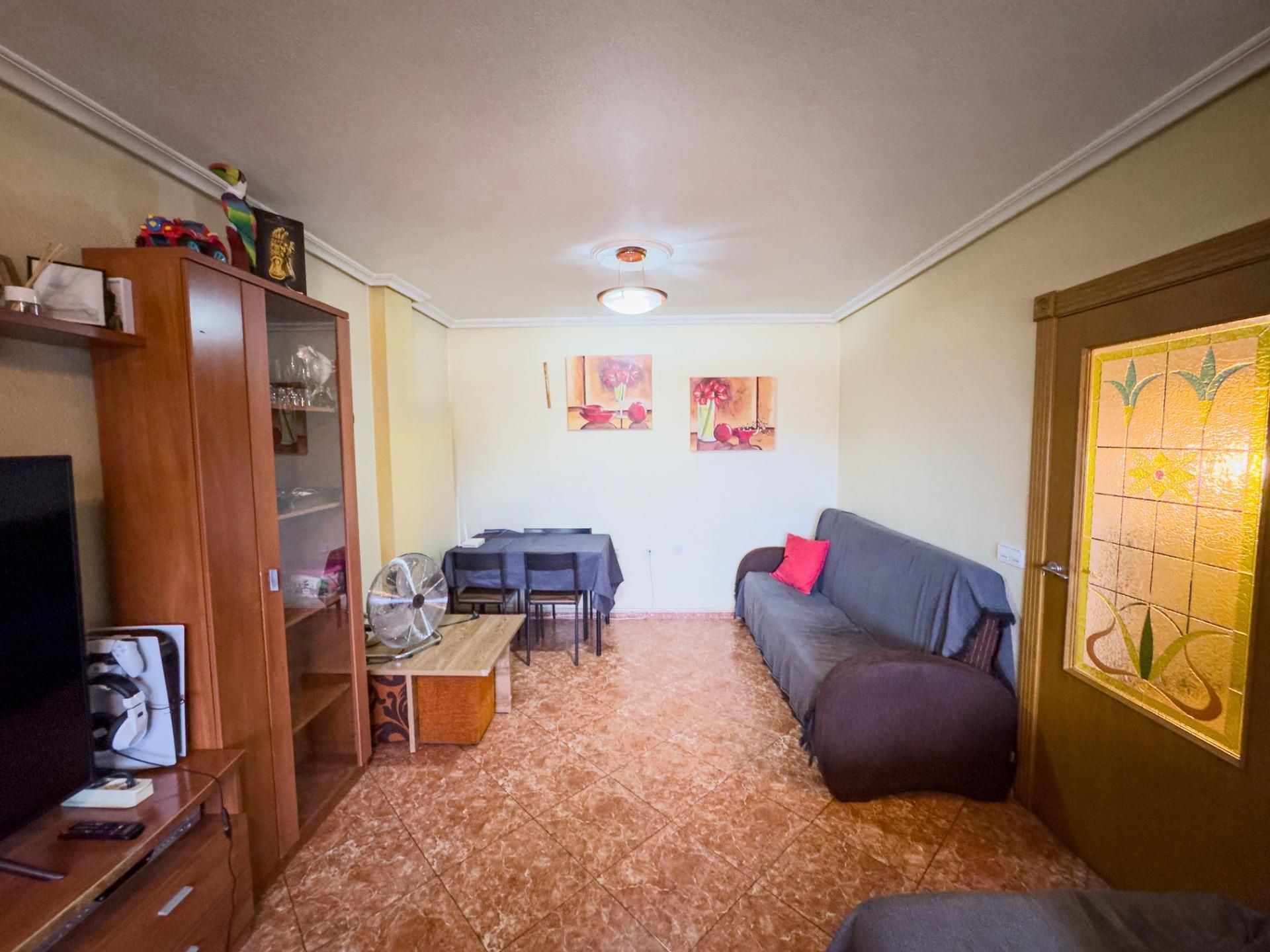 Living room of Single-family semi-detached for sale in  Murcia Capital  with Air Conditioner, Terrace and Storage room