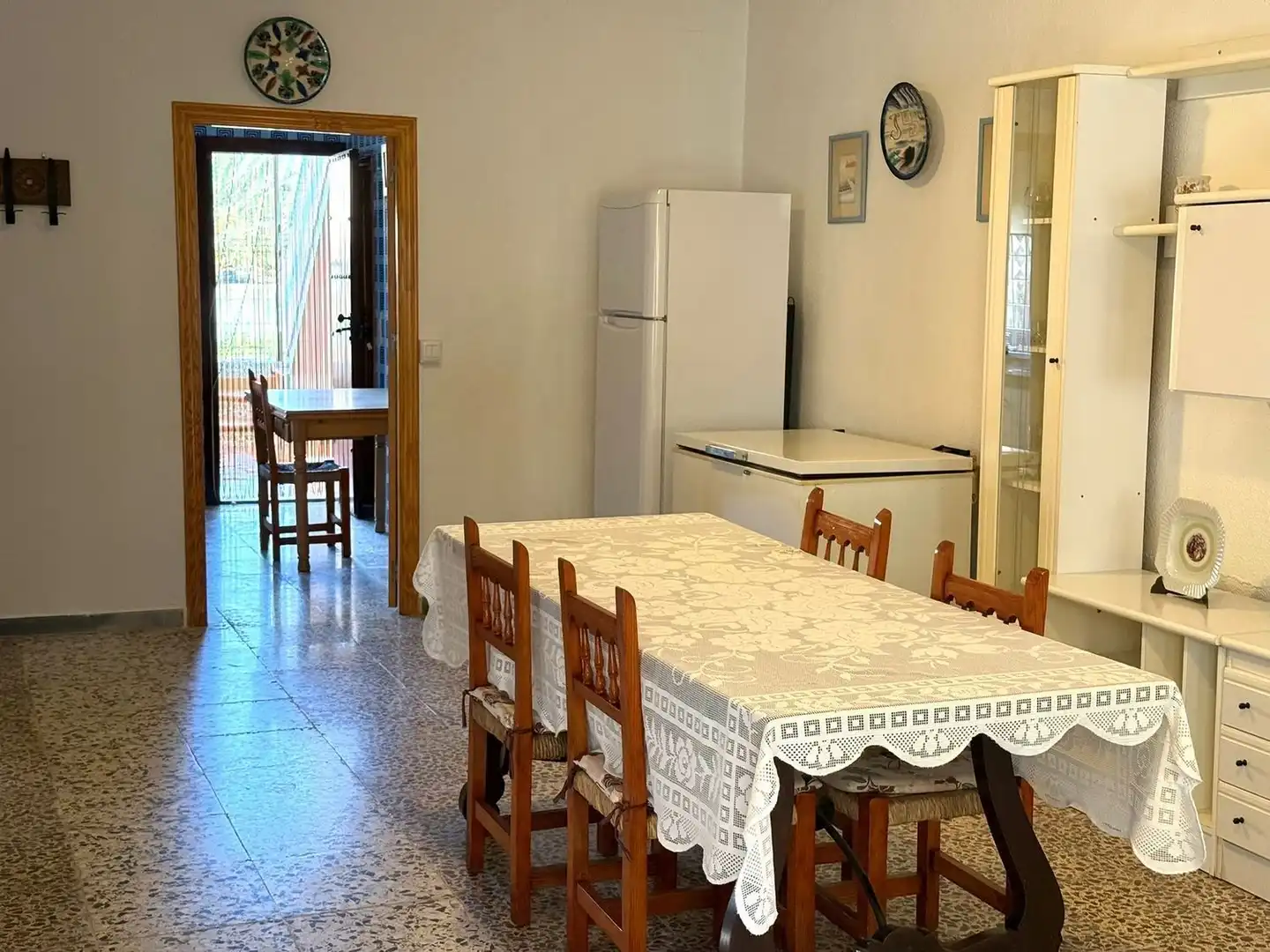 Esszimmer von Einfamilien-Reihenhaus zum Verkauf in Pulpí mit Heizung, Terrasse und Abstellraum