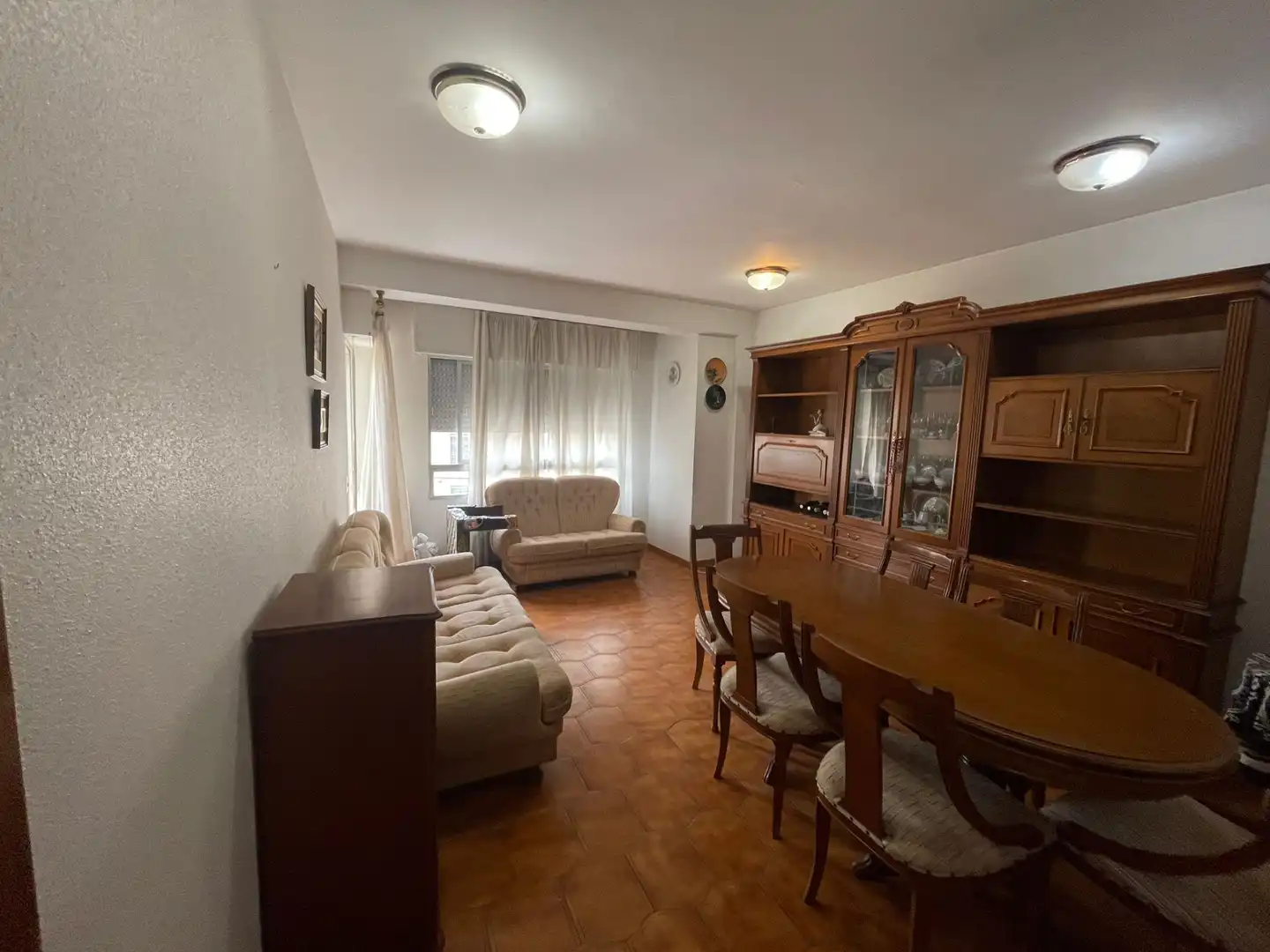 Living room of Flat for sale in Figueroles  with Furnished and Balcony