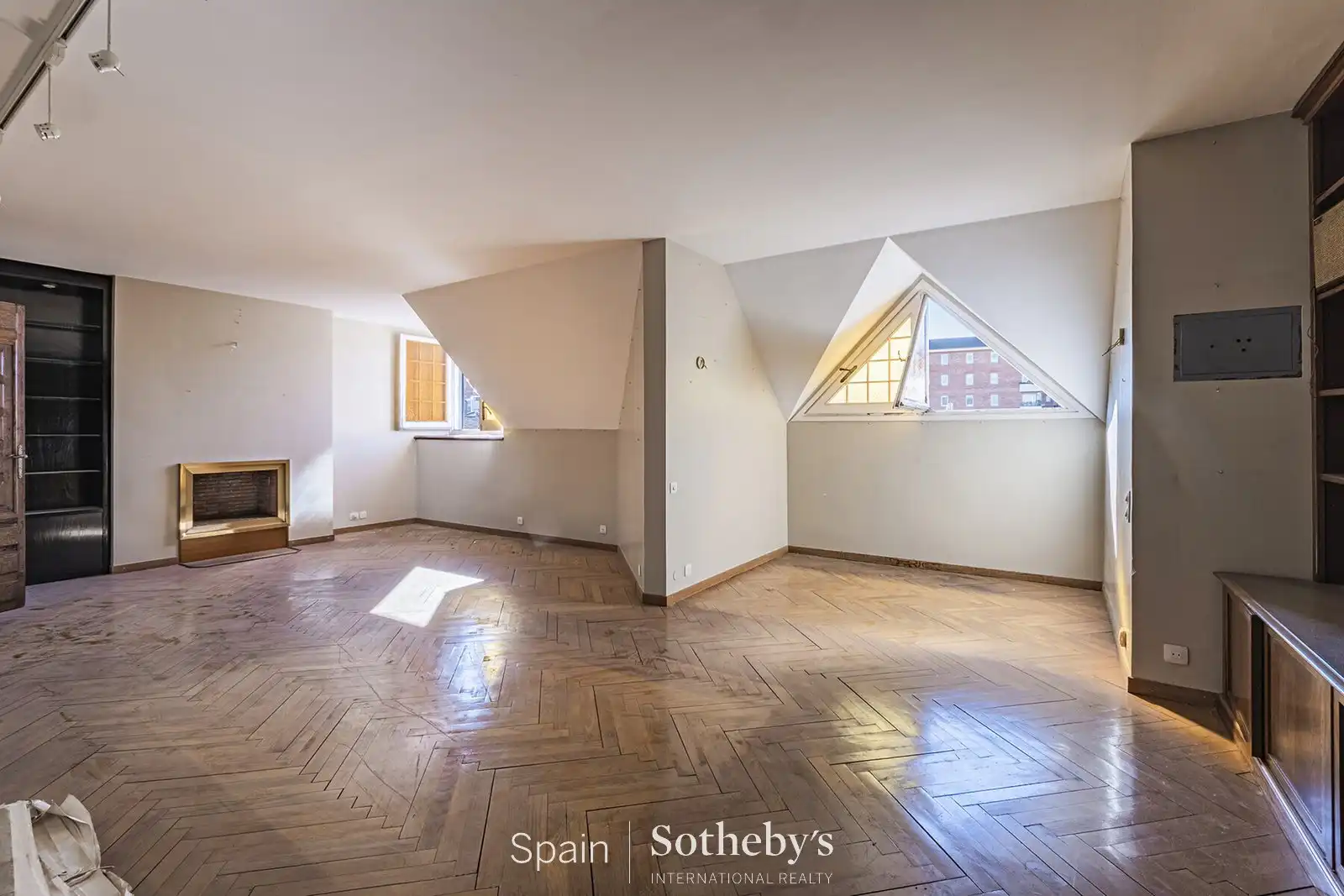 Sala de estar de Ático en venta en Barcelona con Aire acondicionado, Calefacción y Terraza