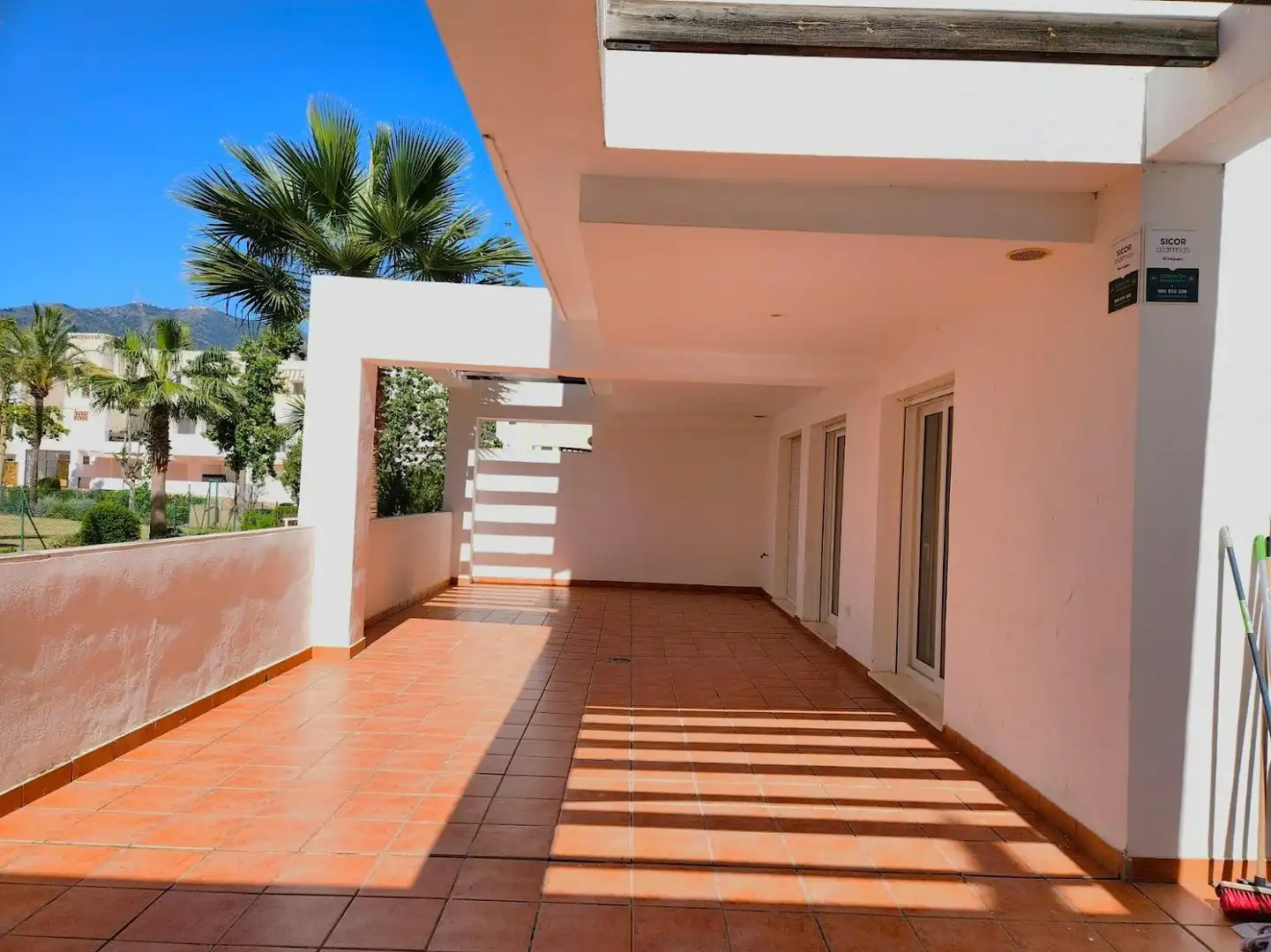 Terrace of Flat for sale in Benalmádena  with Air Conditioner, Heating and Private garden