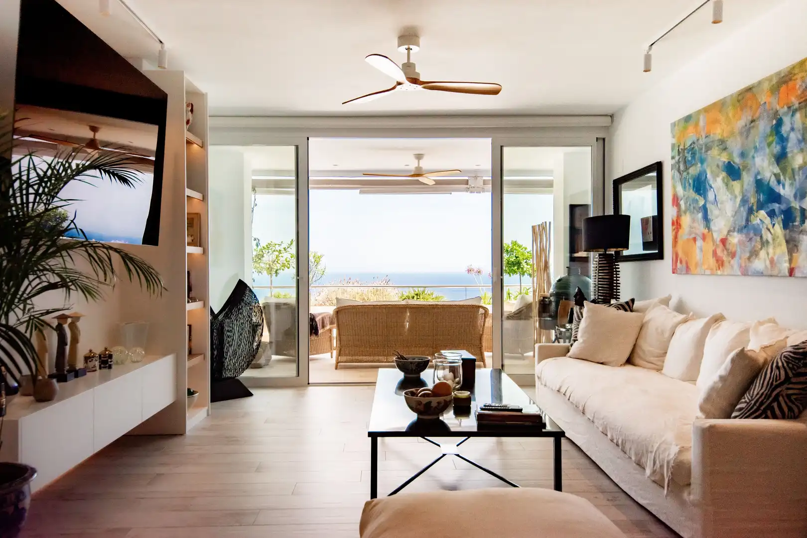 Sala de estar de Ático en venta en Altea con Aire acondicionado, Jardín privado y Terraza