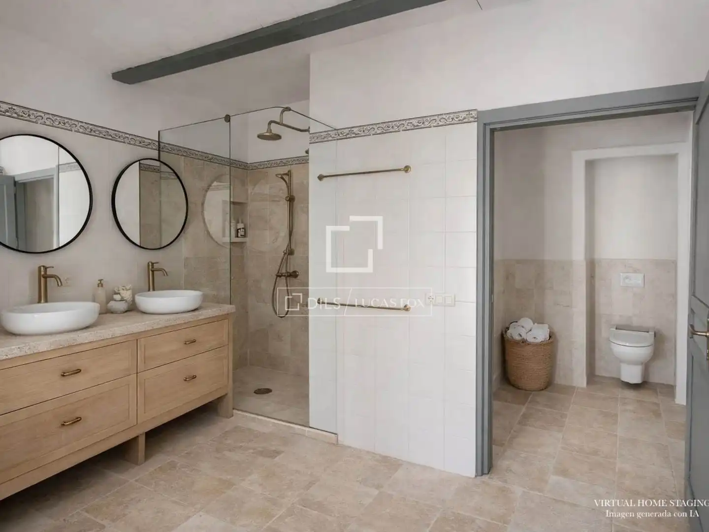 Baño de Finca rústica en venta en Banyalbufar con Jardín privado y Piscina
