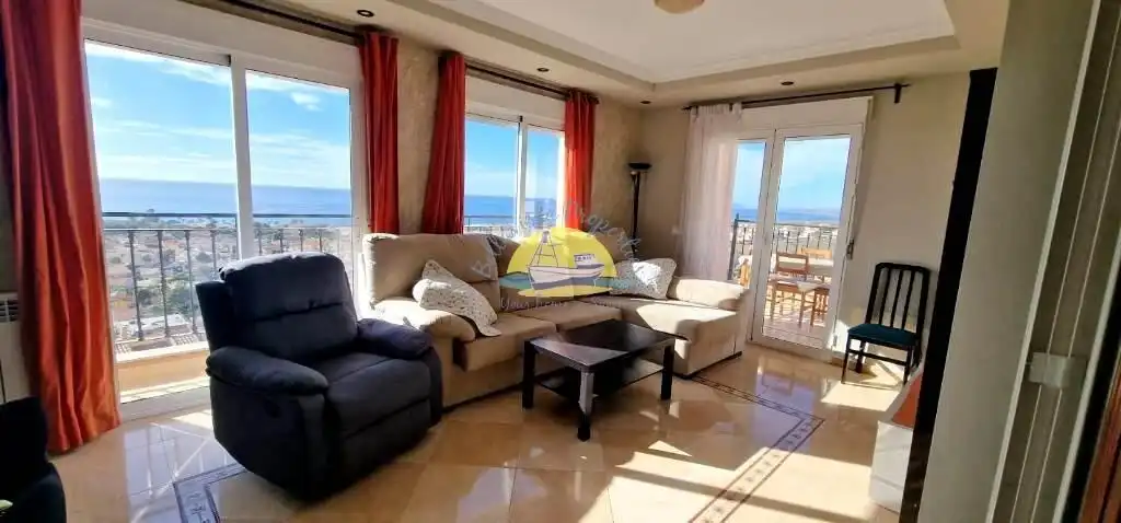 Sala de estar de Casa o chalet en venta en Mazarrón con Aire acondicionado, Jardín privado y Terraza