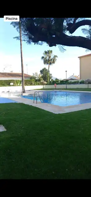 Piscina de Piso de alquiler en Mijas con Aire acondicionado, Terraza y Amueblado