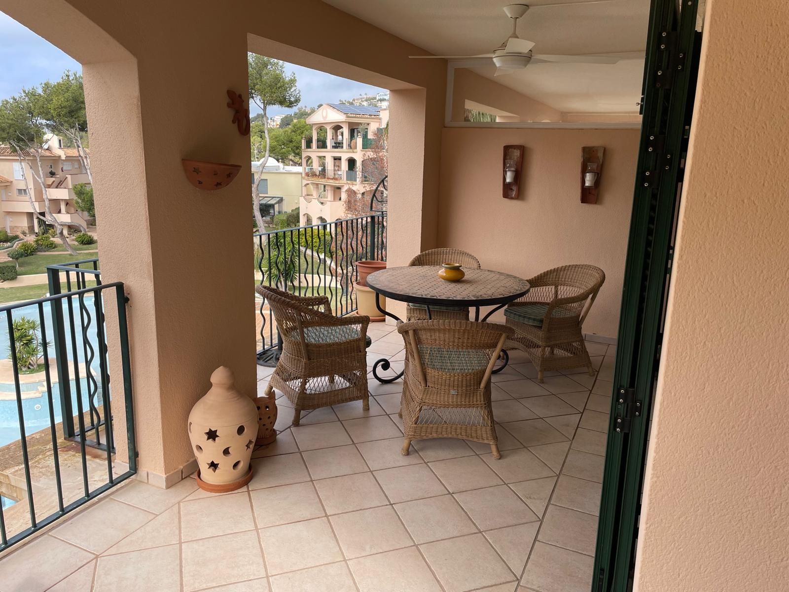 Terrace of Apartment to rent in Calvià  with Air Conditioner, Furnished and Community pool