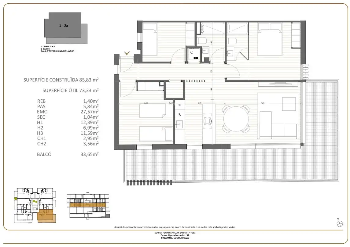 Flat for sale in Palamós  with Air Conditioner, Heating and Terrace