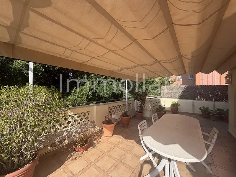 Terrace of Attic for rent in Barcelona  with Air Conditioner, Heating and Parquet flooring
